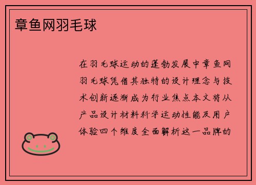 章鱼网羽毛球